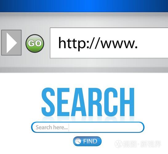 互联网搜索引擎的浏览器窗口